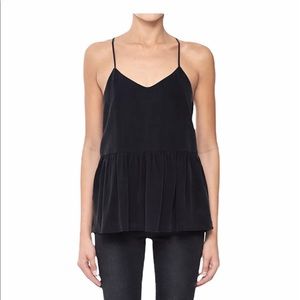 Club Monaco Silk Peplum Tank